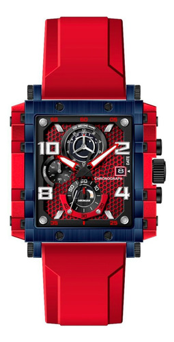 Reloj G-force Original H4055g Cuadrado Deportivo + Estuche