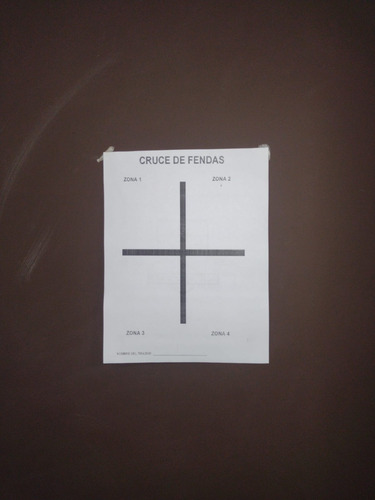 Silueta Cruce De Fendas (block De 100 Hojas) 28x21.5cm