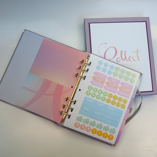 Imagem 4 de 10 de Planner A5 Cotton Lilás - Ótima