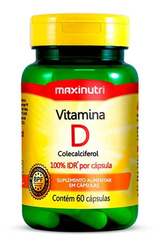 Vitamina D 100% Idr 60 Capsulas Maxinutri