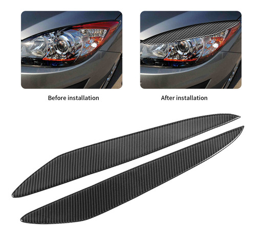 ` Funda De Ceja For Faros Delanteros For Mazda 3 2010-2013 Y
