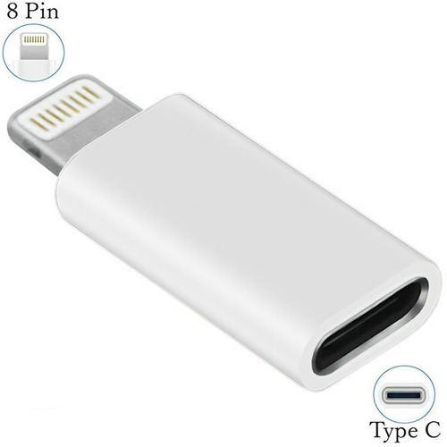 Adaptador Usb Tipo C Hembra A Lightning Macho iPhone iPad