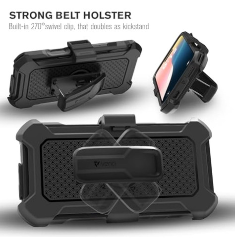Capa Robusta Vena Varmor Para iPhone 16 Pro Max Com