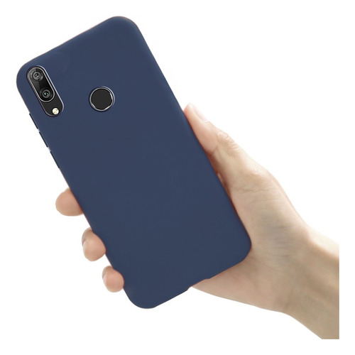 Estuche Silicone Case Compatible Con Huawei Y7 2019 Gamuza 