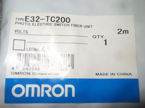 (v48-4) 1 Omron E32-tc200 Photoelectric Switch Fiber Uni Yyq