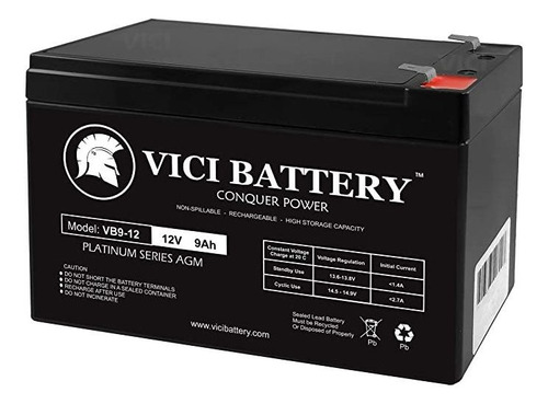 Vici Batería Vb9-12 12v 9ah Batería De Repuesto Para Apc Bac