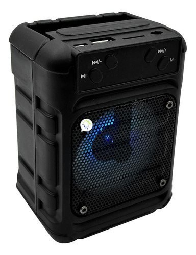 Parlante Bluetooth Rgb Recargable Portable Radio Gts1361