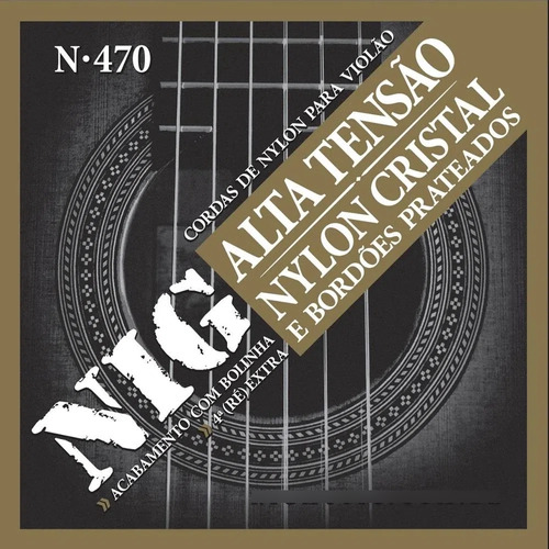 Encordoamento Nig Violao Nylon Alta Tensao C/ Bolinha - N470
