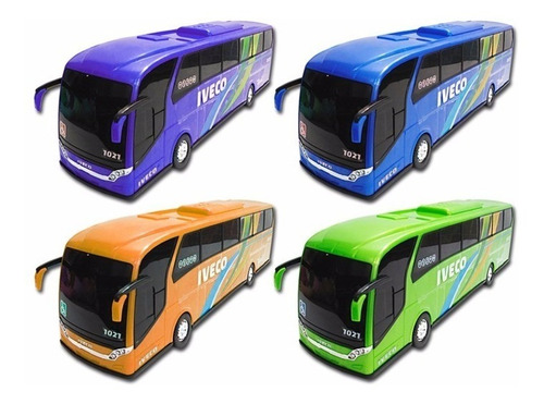 Onibus Brinquedo Miniatura Iveco Criança Menino Brincar