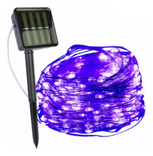 Cadena De Luces Solares Parpadeantes, 200 Led, Para Decoraci