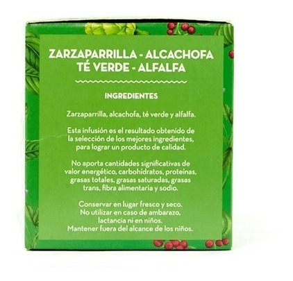 Imagen 3 de 3 de Té Hierbas Del Oasis Mezcla N11 Colesterol Pack X 3 Cajas
