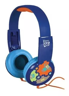 Headphone Kids Fone Infantil Menino Azul Dm Robô C62