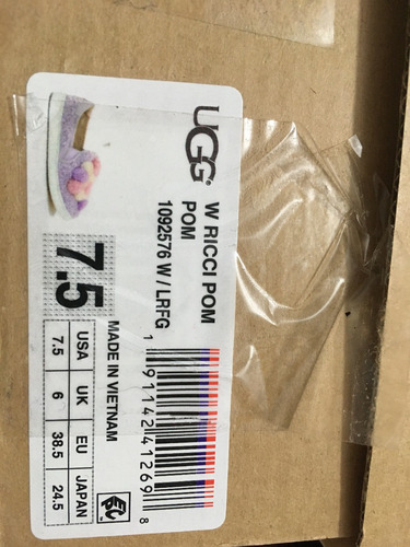 Zapatos Slipon Marca Ugg Nuevos Talla 7.5 38 Cuero De Oveja
