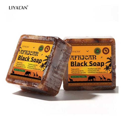 Sabonete Facial Africano De 110 G De Sabão Preto Para Clarea