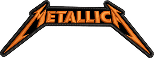 Parche Bordado Metallica N 16x6cm. Metal/rock Clasico