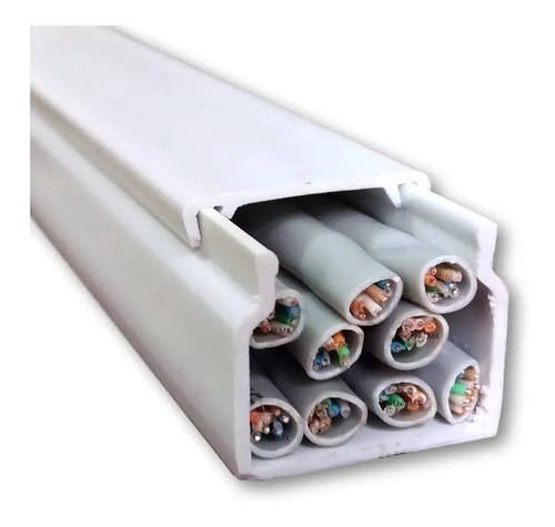 Canaleta Pvc 10 Pz 20x23mm X 1 Metro Oganizador Cables 2023