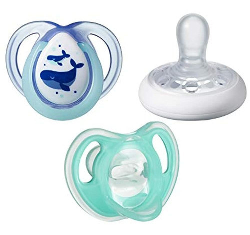 Chupones Tommee Tippee 3 Pzas Ortodonticos 0-6 Meses Color Blanco