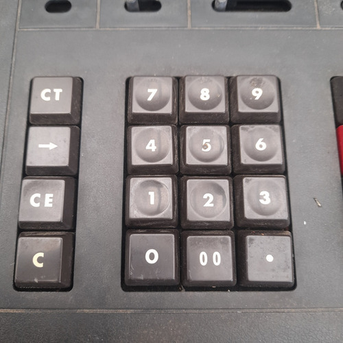 Imagem 3 de 10 de Calculadora Bancada Sharp Compet 2109 Antiga Visor Verde Fun