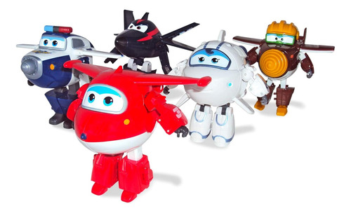 Super Wings Set De 6 Personajes