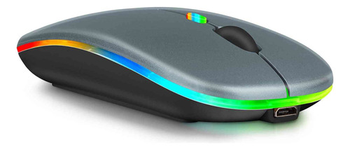 Mouse 2.4 Ghz Bluetooth Led Inalambrico Recargable Para iPad