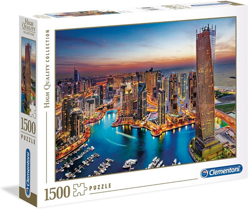 Puzzle Dubai Marina 1500 Piezas Clementoni Nuevo