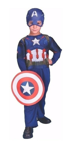 Disfraz Marvel Capitan America T0 Licencia Original