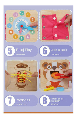 M Juego De Juguetes Montessori De Madera 8 En 1 For Niños