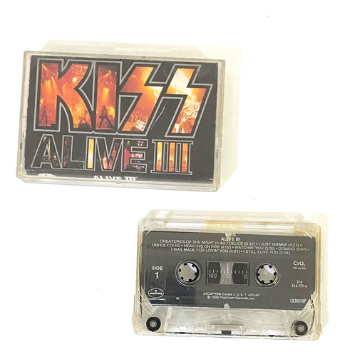 Fita Cassete Kiss Alive Iii 1993 Importado