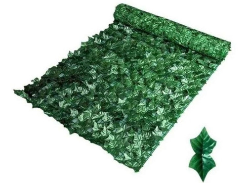 Imagen 2 de 3 de Malla Cerca De Hojas Planta Enredadera Artificial Jardín 1x3