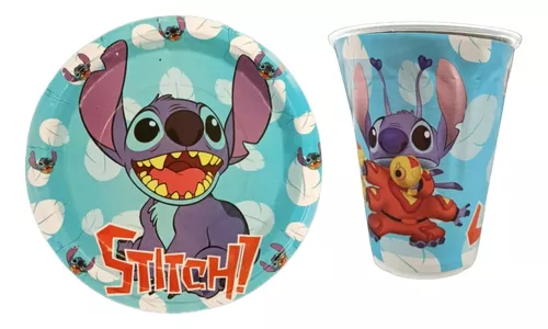 Decoración de cumpleaños de Lilo y Stitch para niña, plato de