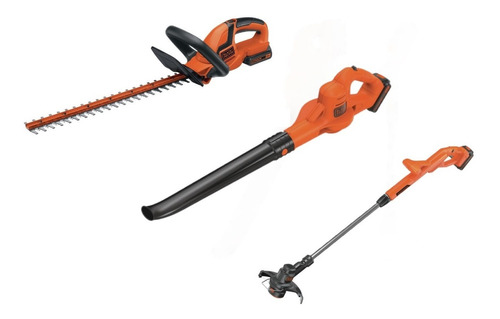 Combo Black + Decker Cortacerco Sopladora Bordeadora Bateria