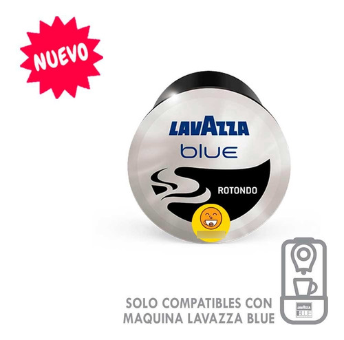 100xcápsulas Máquina Lavazza Blue Esp Rotondo 100% Arabica