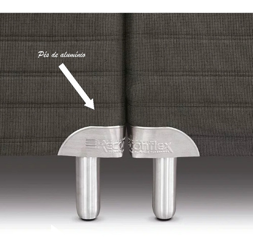 Imagem 5 de 6 de Cama Box Reconflex Mineralle Tradicional 72x188x138)