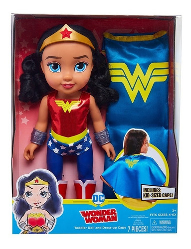 Muñeca Y Capa Para Vestir Wonder Woman Dc Para Niñas | Envío gratis