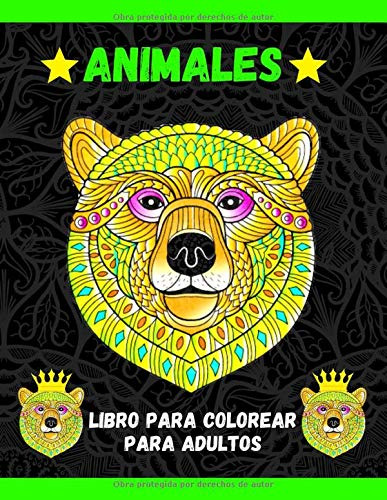 Animales - Libro Para Colorear Para Adultos: Patrones Para A