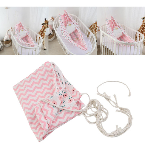 Detachable Portable Hammock Hanging Crib Infant Bed Rosado