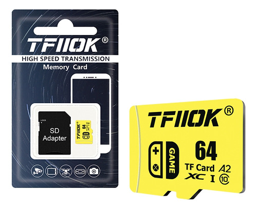 Tarjeta Micro Sd Tfiiok Para Nintendo Switch 64 Gb 