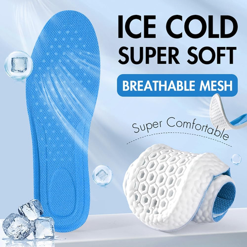 3 Pares De Plantillas Deportivas Transpirables De Absorción