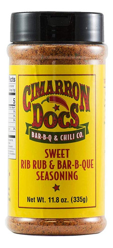Cimarron Docs Condimento Sweet Rib Rub & Bar-b-que (12 Onzas