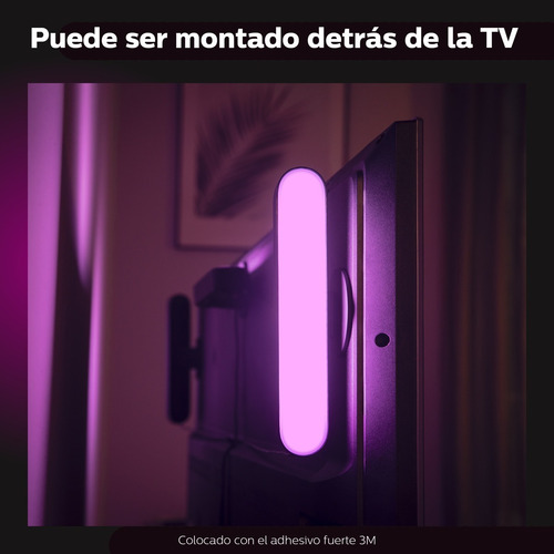 Imagen 5 de 7 de Philips Hue Play Bar Doble White&color Ambience Para Tv