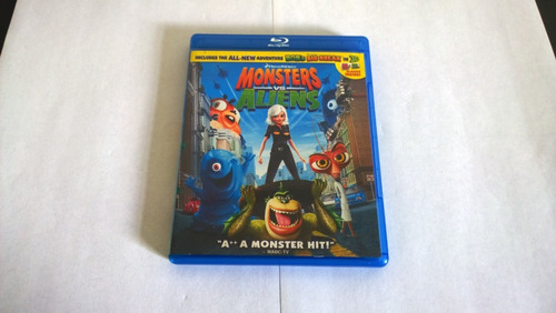 Monster Vs Alien Bluray Con Lentes 3d 