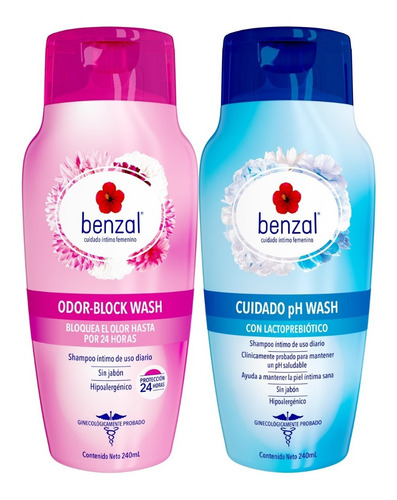 Benzal Jabón Íntimo Kit, Odor-bock Y Cuidado Ph
