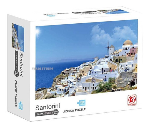 Rompecabezas 1000 Piezas Santorini Grecia Puzzle Hx