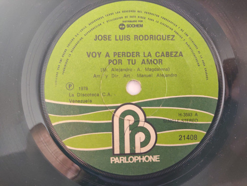 Vinilo Single De José Luis Rodríguez Espérate ( D-136