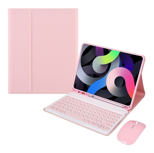 Funda Teclado Con Mouse Para iPad 10.2 Pulgadas 7ht 8th    