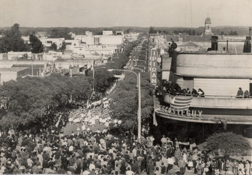 Rivera - Calle Sarandí En El Año 1962 - Lámina 45x30 Cm.