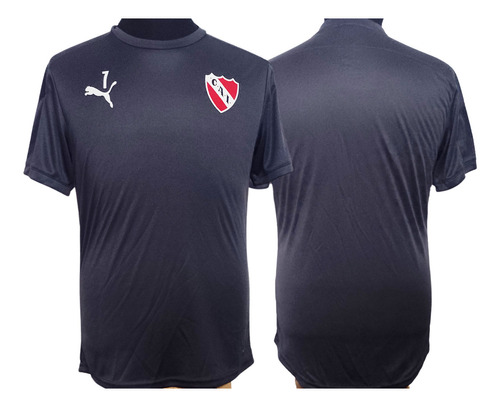 Remera Puma Entrenamiento Gris De Independiente Talle M