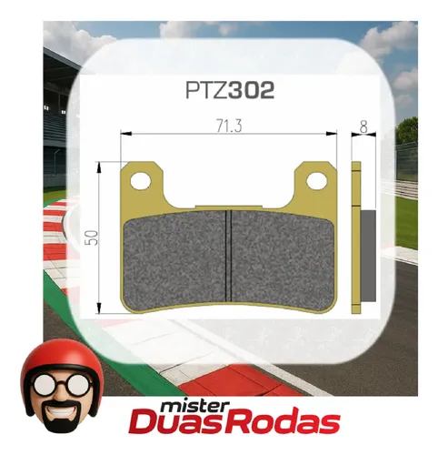 Kit Pastilha Freio Dianteiro Kawasaki Zx4 Zx 4r Potenza 302