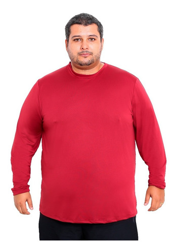 Kit 5 Camisa Plus Size  Longa Camiseta Dry Fit Masculina