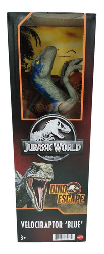 Dinosaurios Jurassic World Velociraptor Blue 22 X 36 Cm